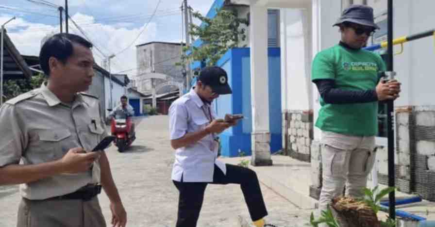 Pengukuran sertifikasi lahan Pemkot Bontang